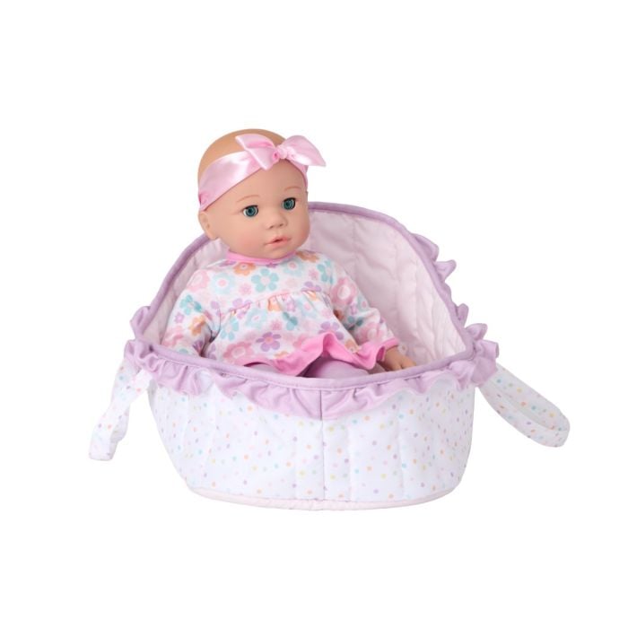 Sweet Smiles 14-inch 14" Baby Doll with Slumber Carrier