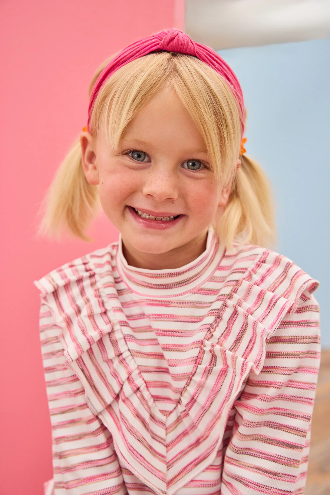 Aspen Top - Recoleta Rose Multi Stripe