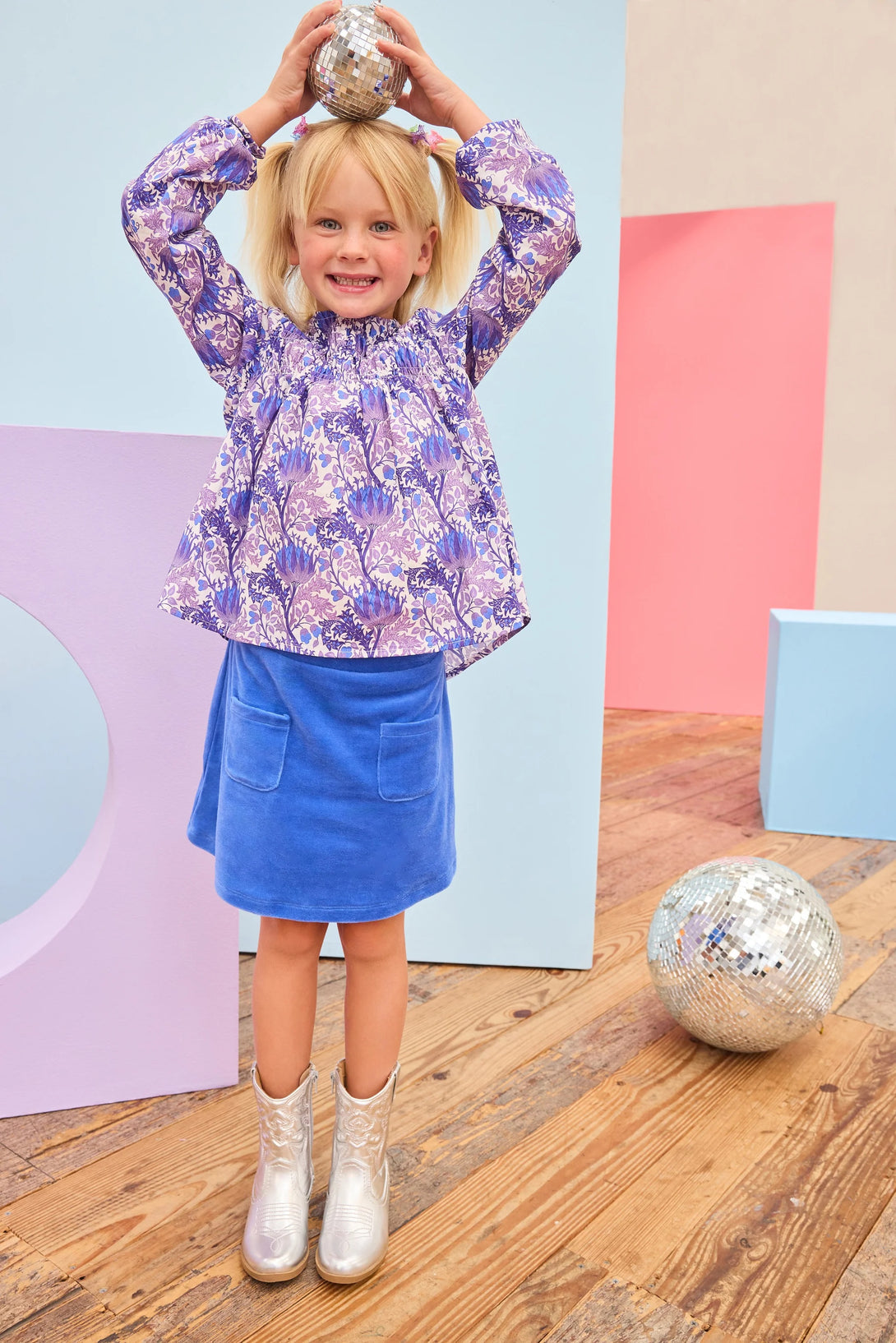 Patch Pocket Skort - Regent's Blue