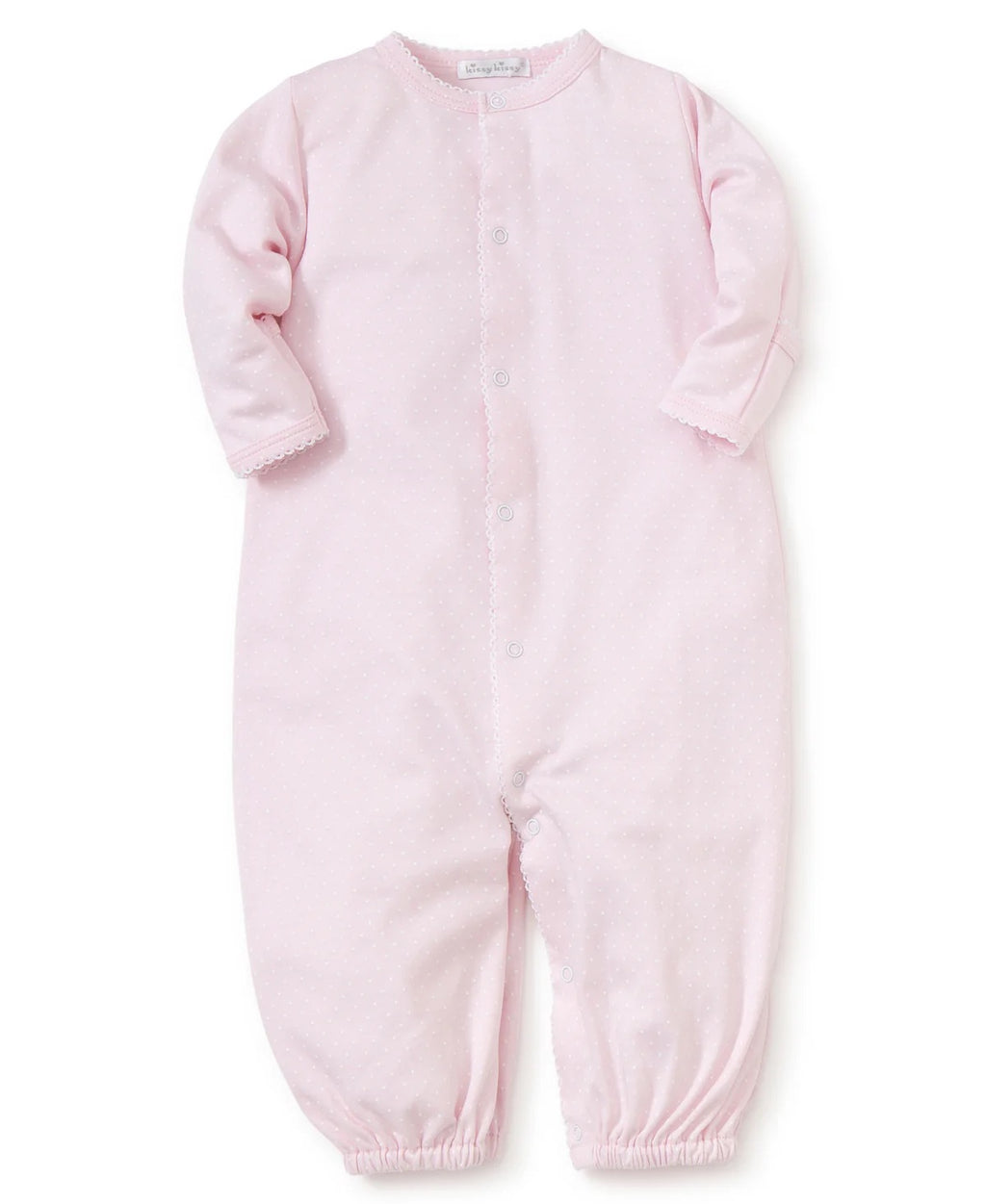 Pink/White New Kissy Dots Print Converter Gown