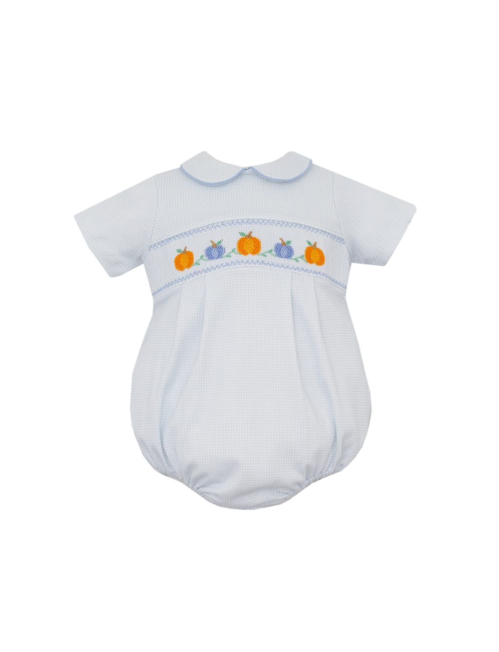 Pumpkins Light Blue Knit Check Bubble PRE-ORDER