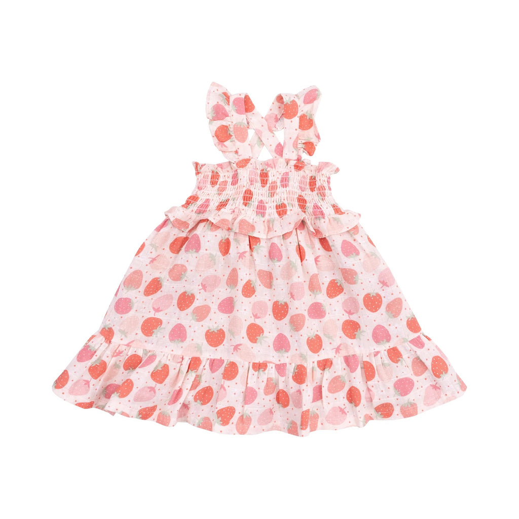 Smocked Ruffle Sundress Strawberry Bliss