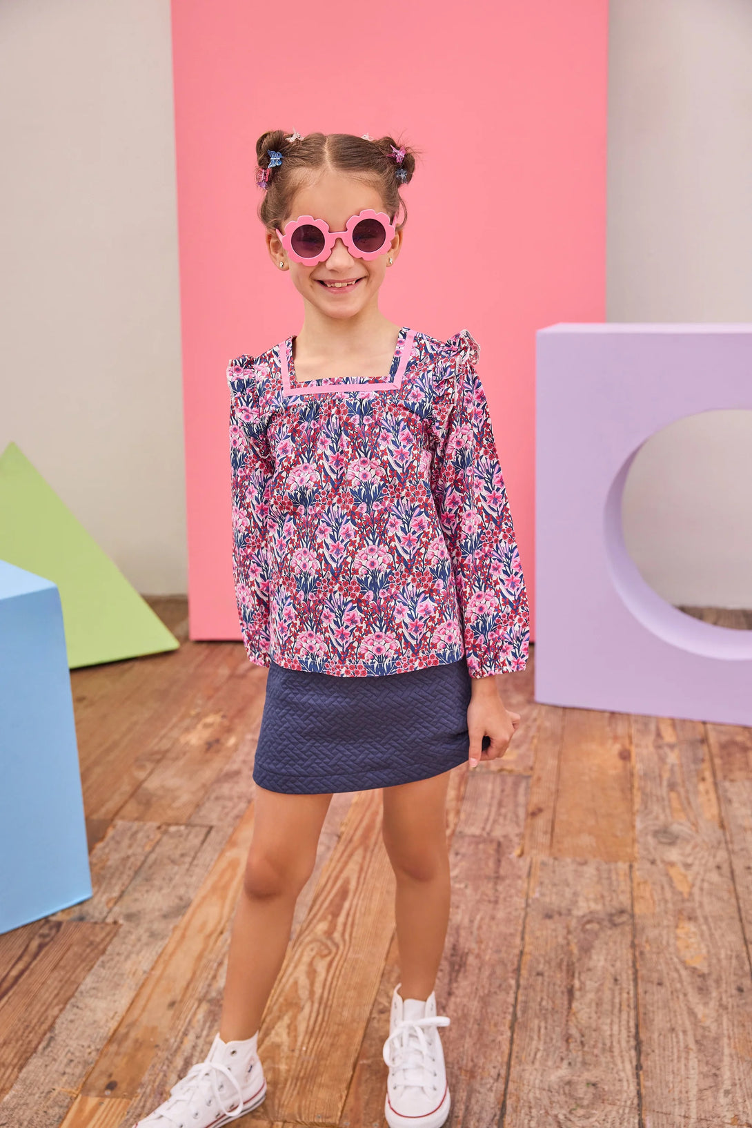 Adams Top - Foxcroft Winter Floral