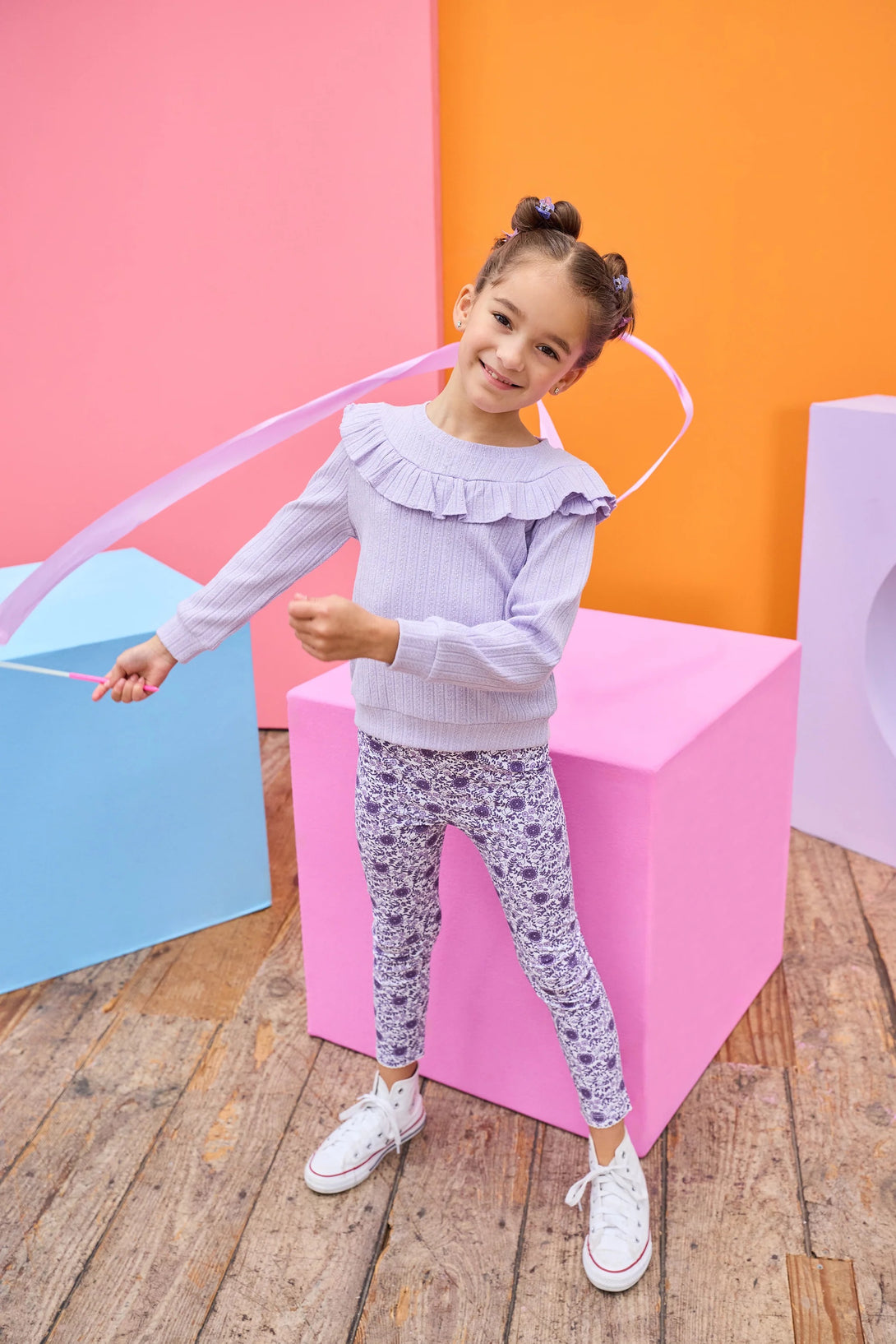 Jody Top - Lilac Cableknit