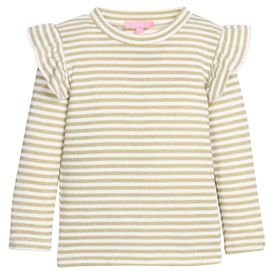 Sadie Top - Gold Stripe