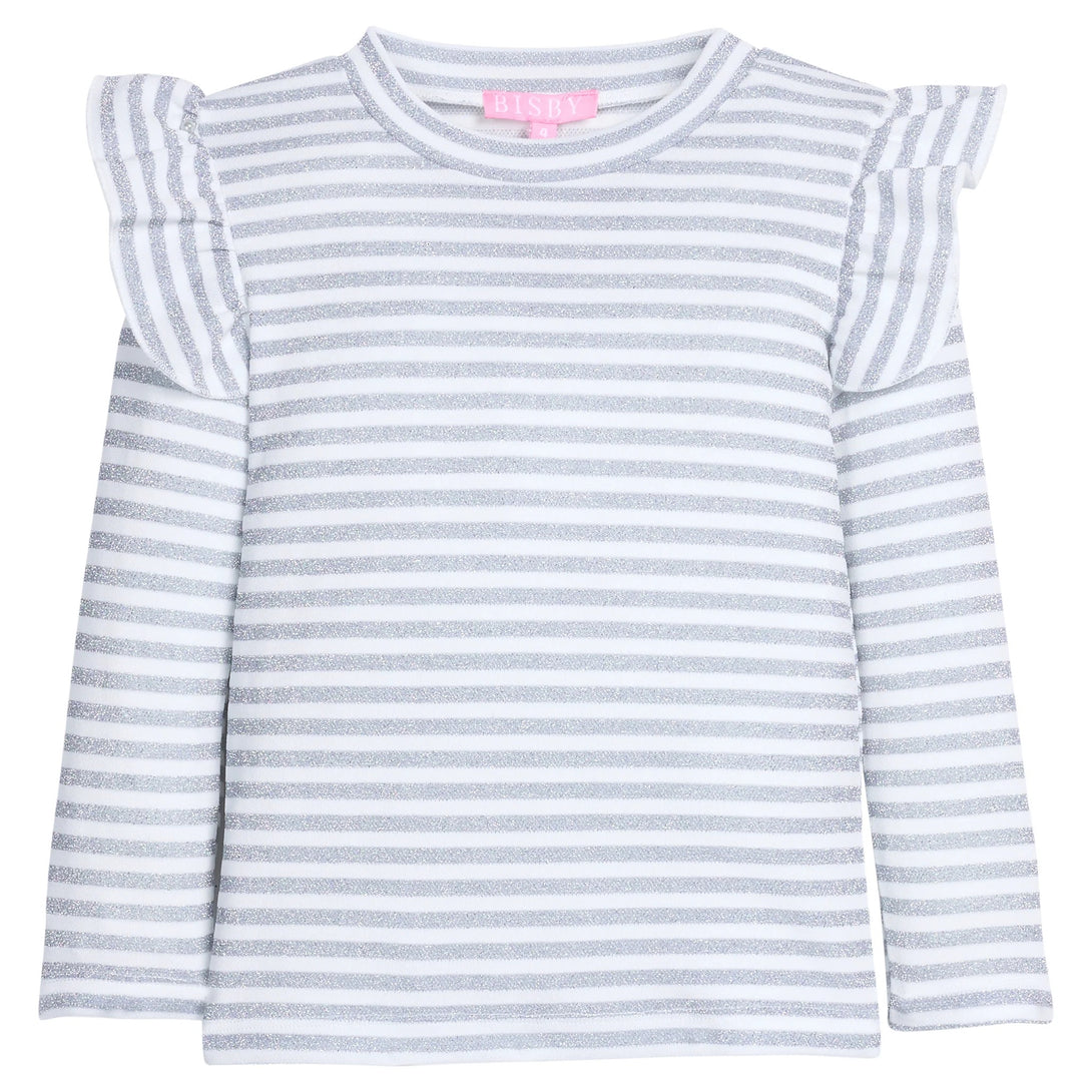 Sadie Top - Silver Stripe