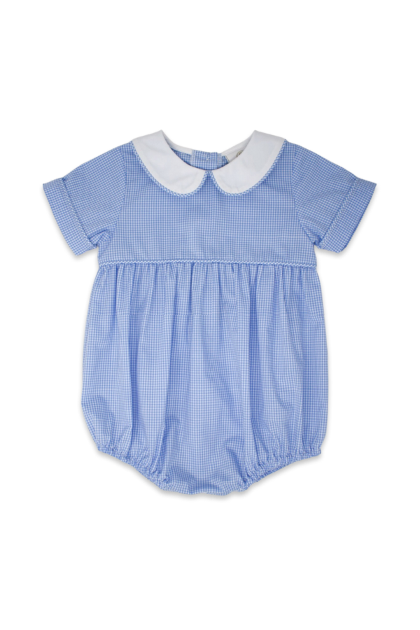 Covington Bubble in Blue Mini Gingham