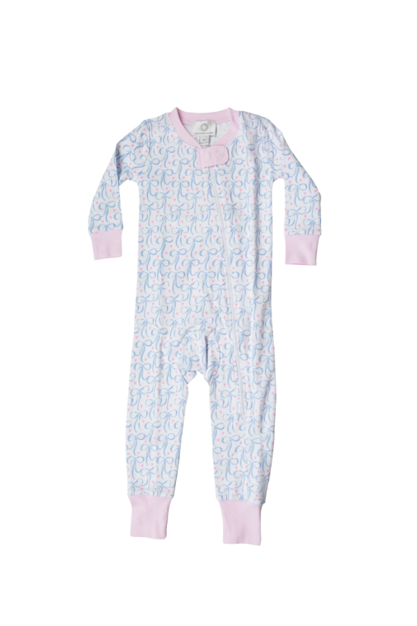 Brielle Bows Zipper Pajama