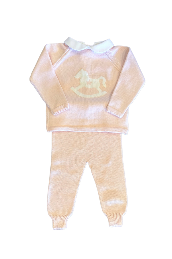 Rocking Horse Jogger Set in Pink