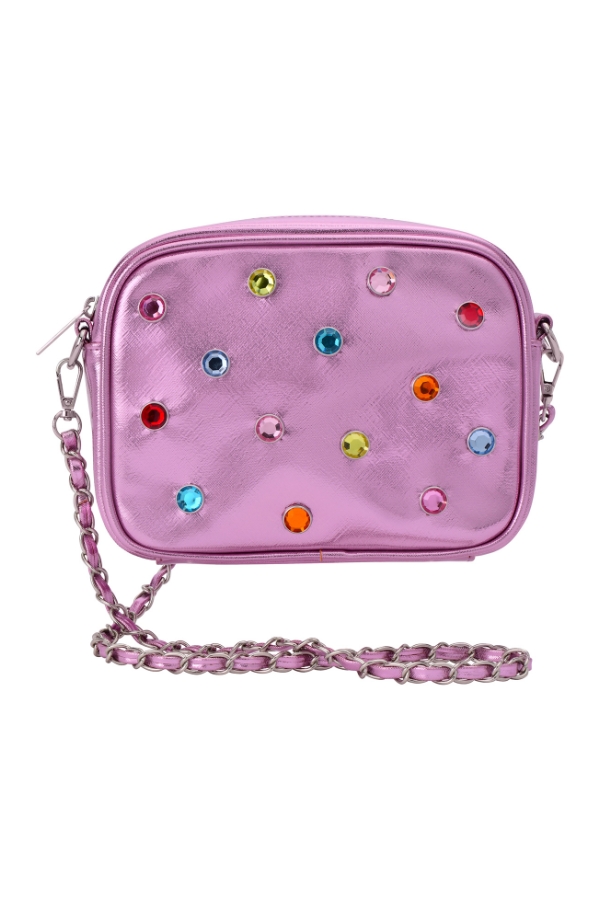 Pink Candy Gem Crossbody