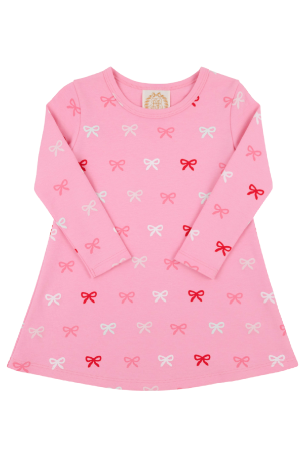 Long Sleeve Polly Play Dress Bitty Bows