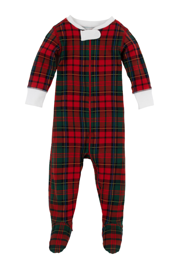 Knox's Night Night Footed Paces Mill Plaid/Worth Ave White
