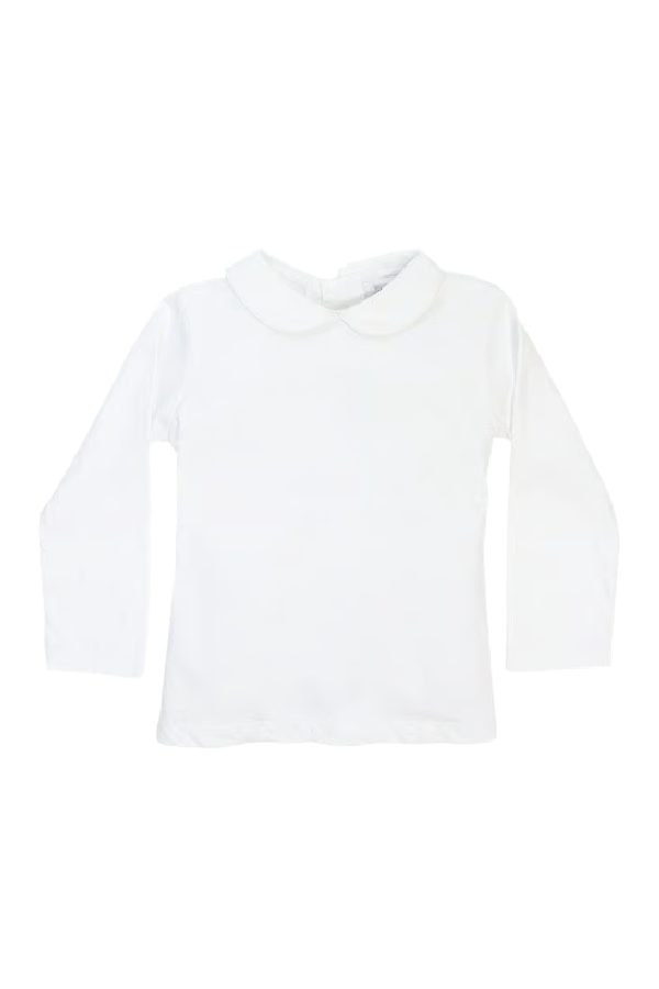 White Knit Boy's Long Sleeve Shirt