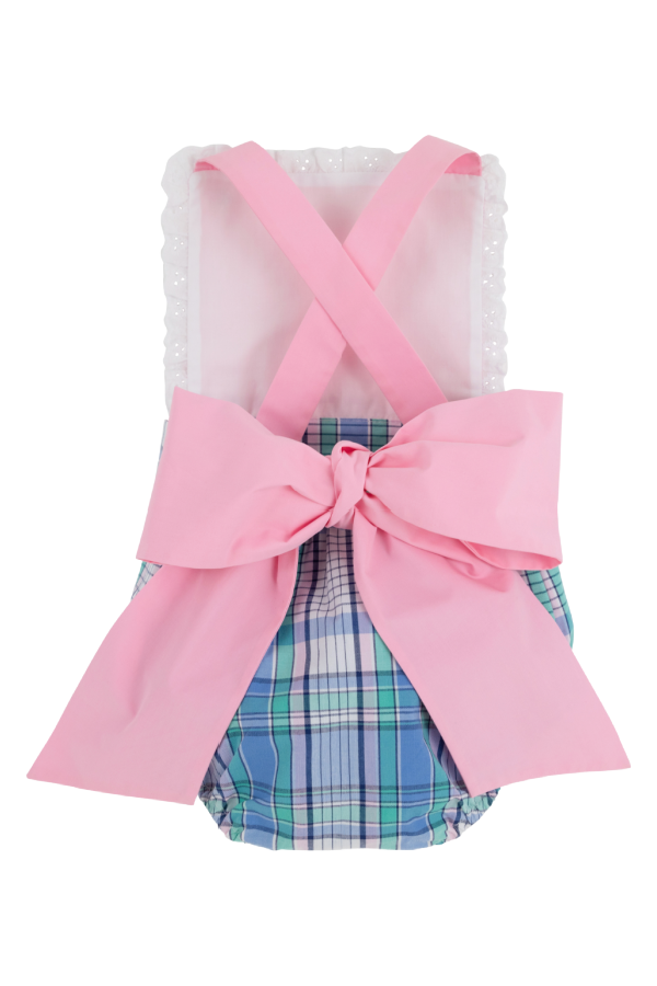 Sally Sunsuit Lauderdale Pier Plaid Pier Party Pink