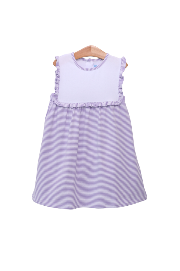 Alice Dress in Lavender Stripe