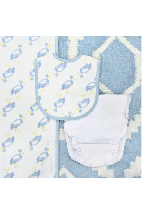 Baby Buggy Blanket - Sir Proper Stork (Darker)