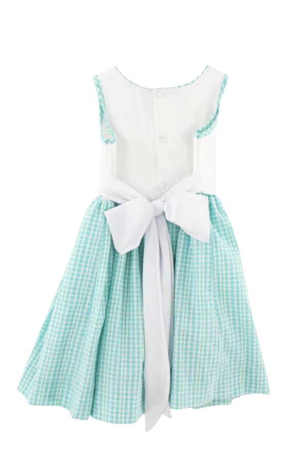 Peacock Seersucker Dress