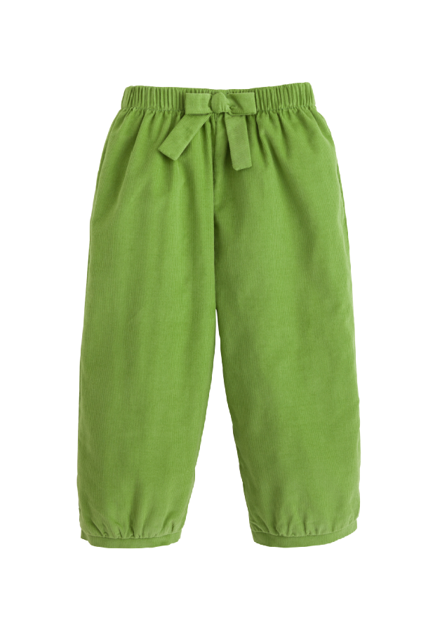 Banded Bow Pant - Sage Green Corduroy