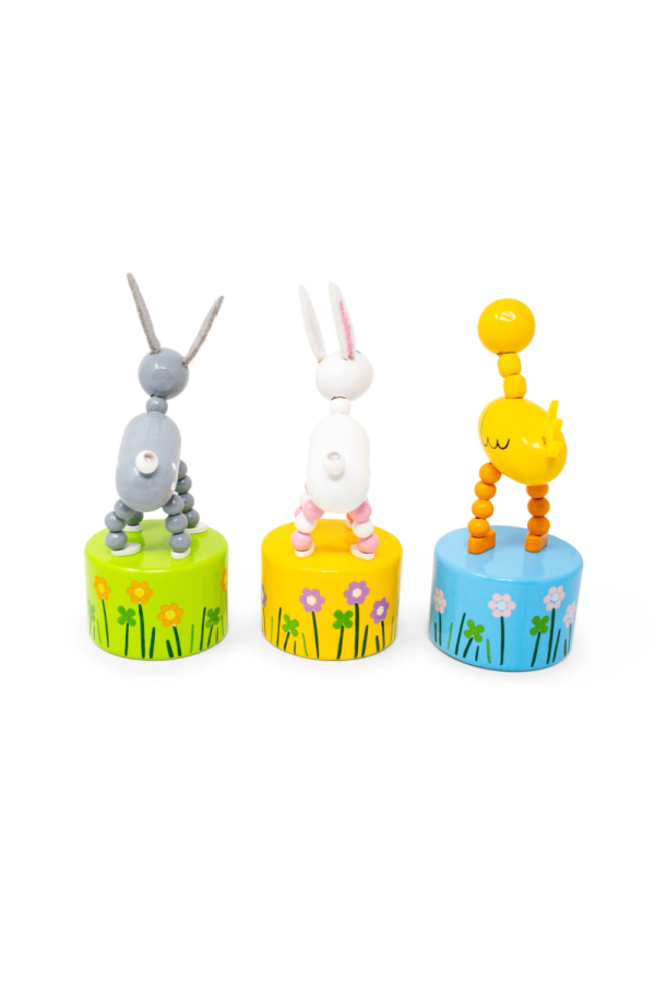 Duck and Bunny Push Puppets