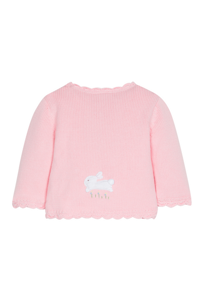 Crochet Sweater in Pink Bunny