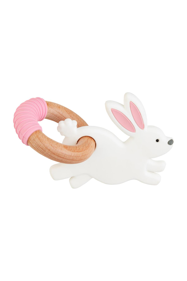 Bunny Teether in Pink