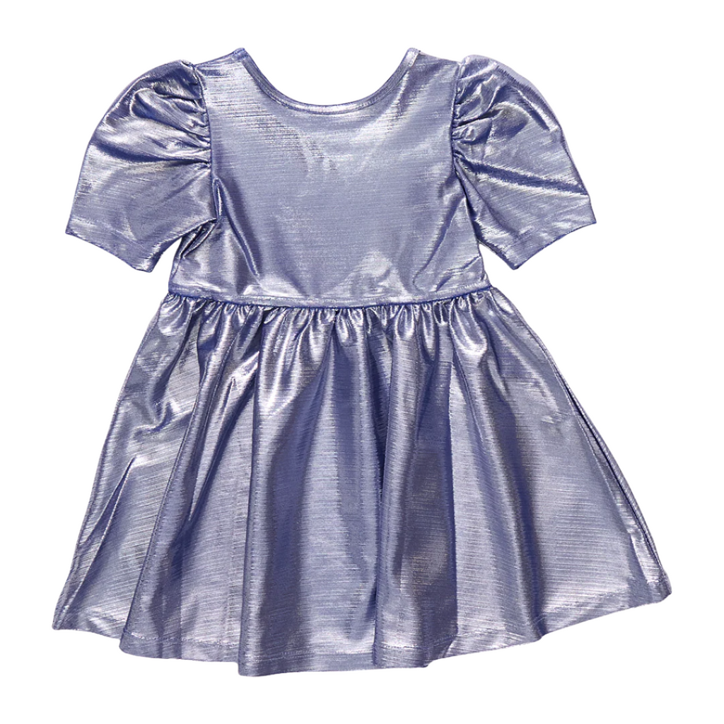 Girls Lame Laurie Dress - Royal Blue
