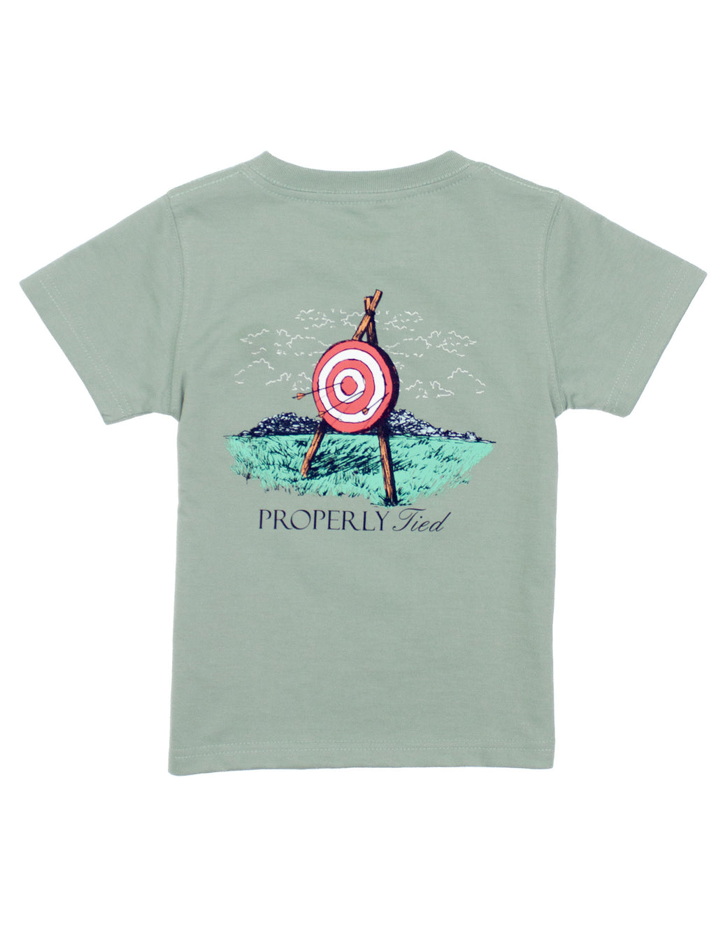 Boys Archery Short Sleeve Tee in Sage