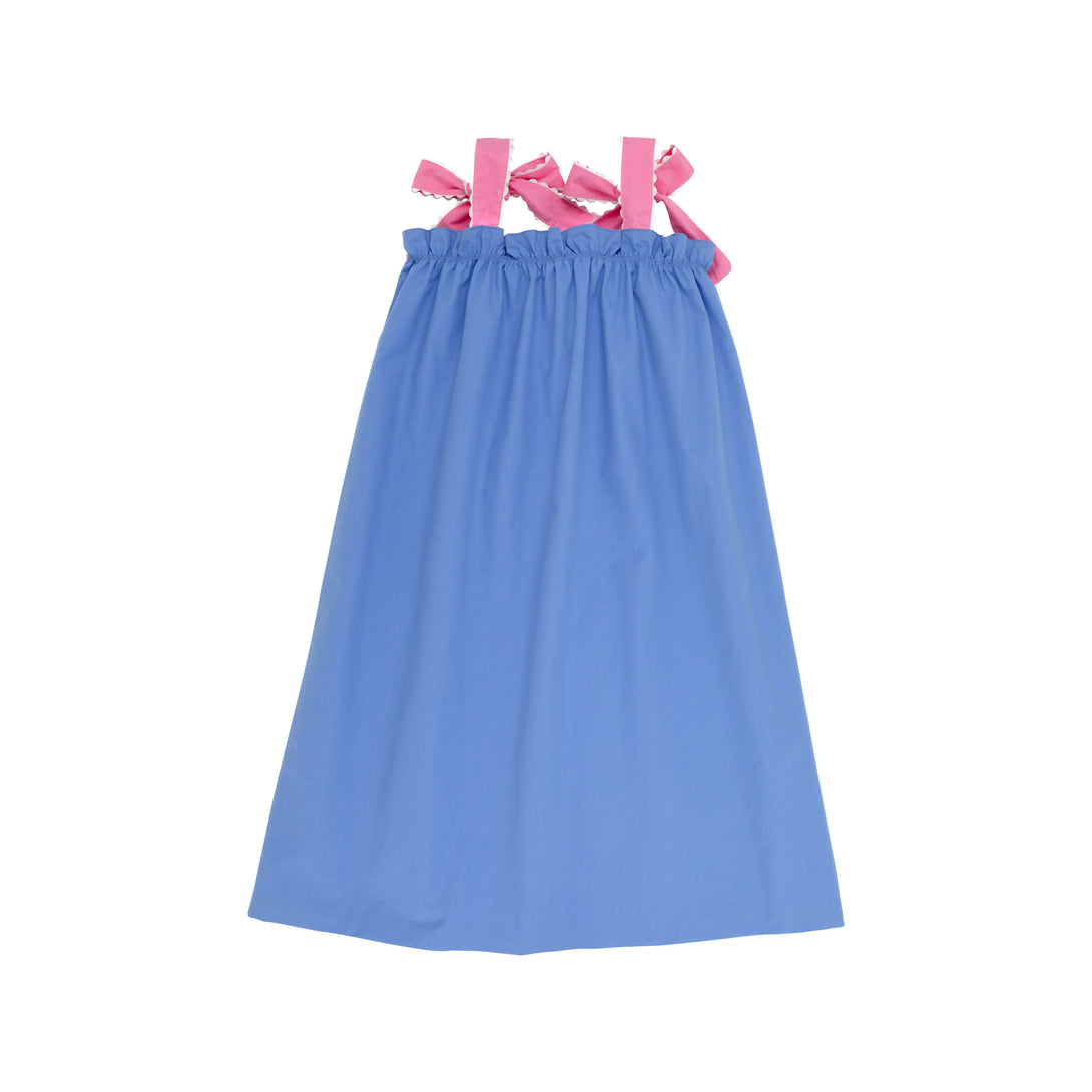 Laineys Little Dress Barbados Blue Hamptons Hot Pink