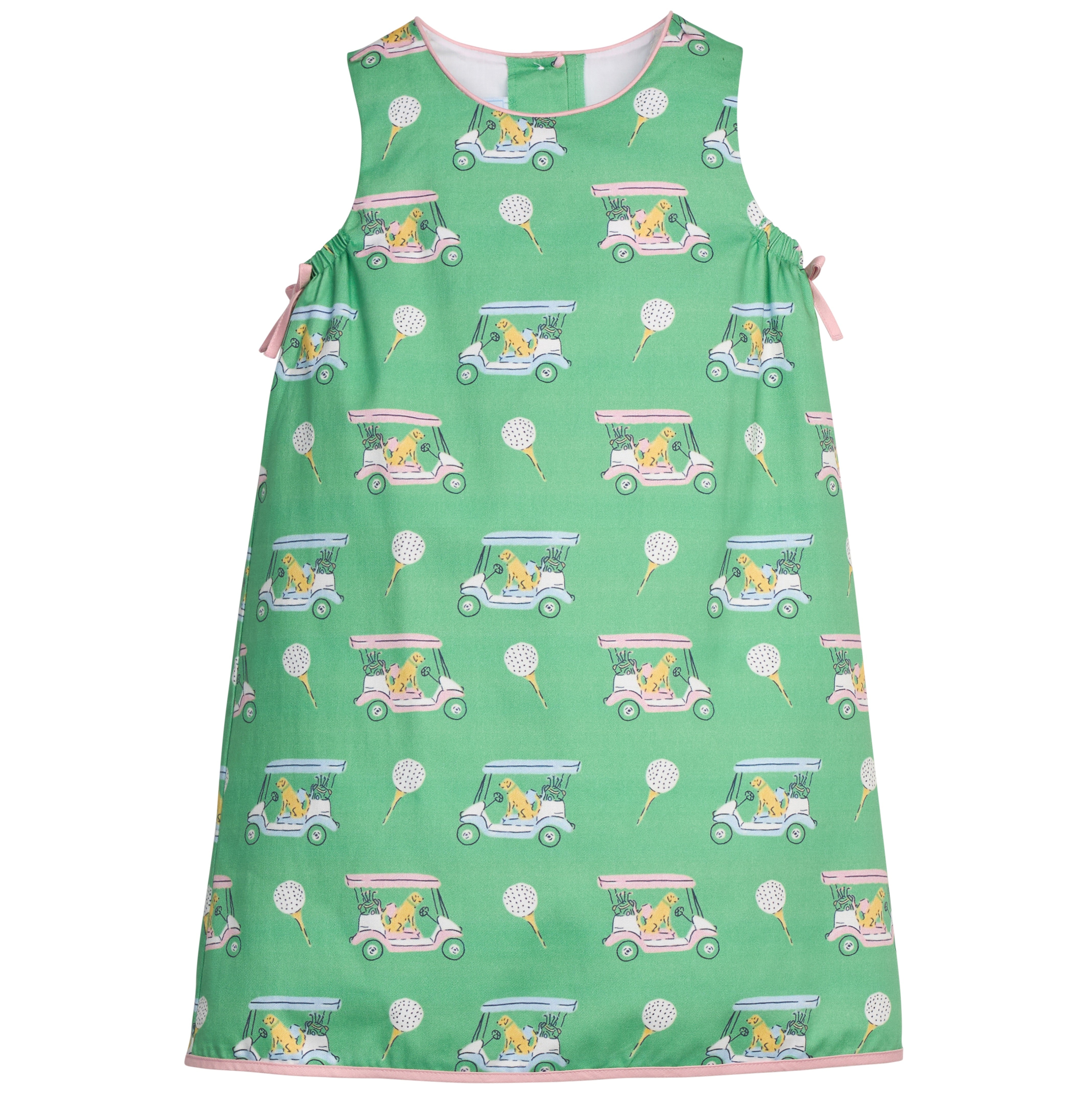 Lily Dress Pink Paws on Par The Frilly Frog Lily Dress Pink Paws on Par The Frilly Frog