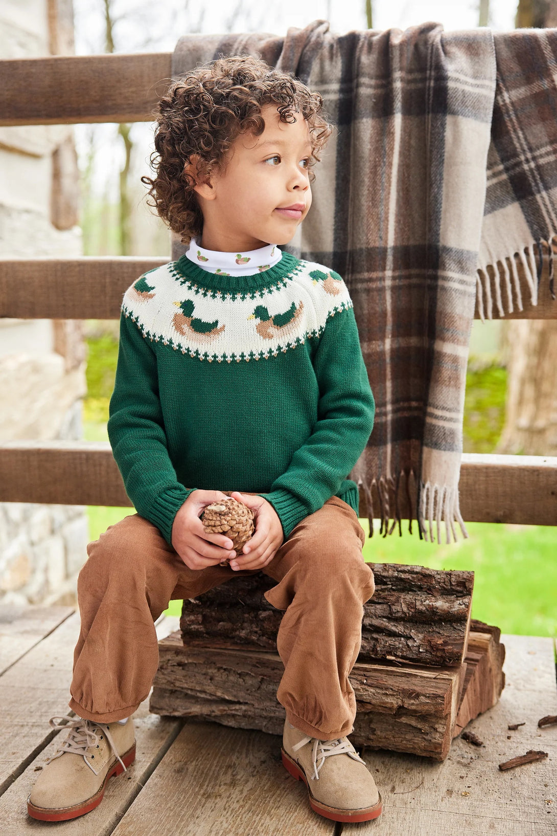 Banded Pant - Chestnut Corduroy