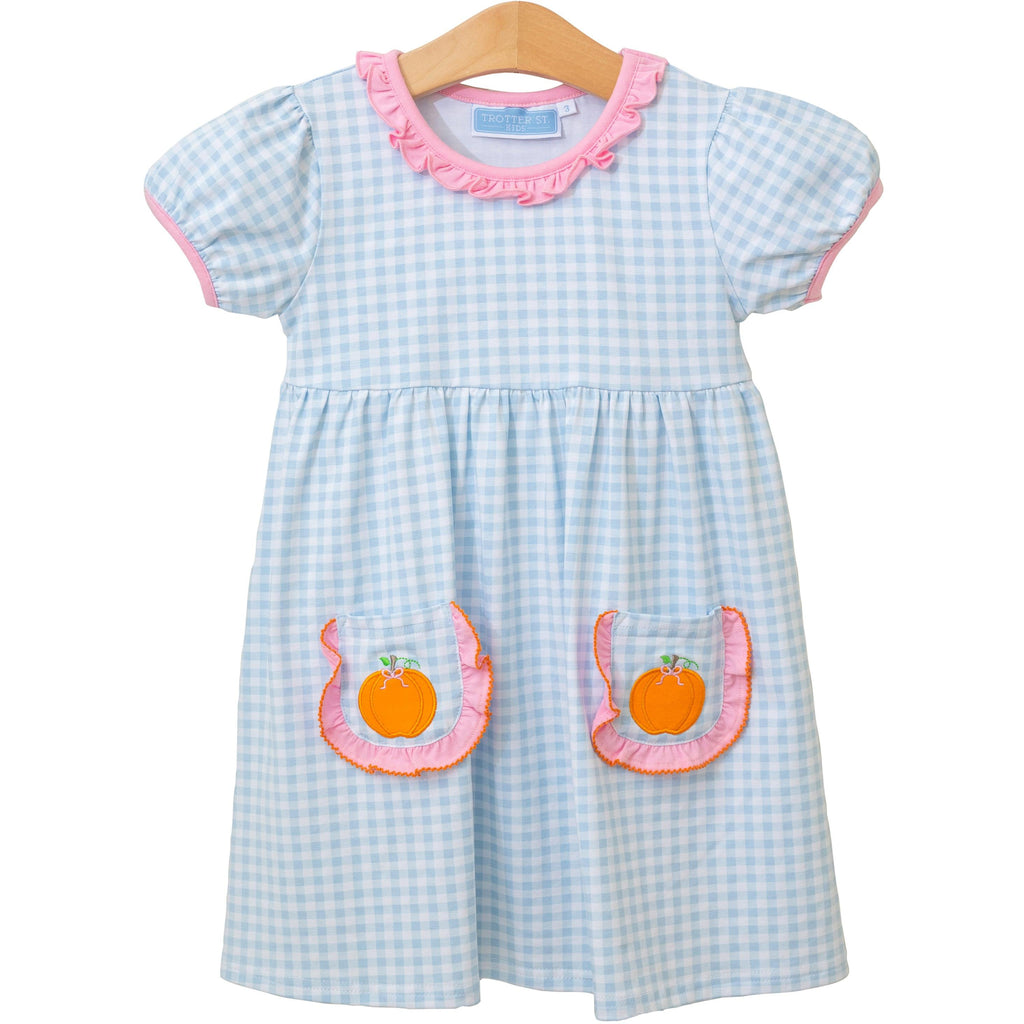 Pumpkin Short Sleeve Dress