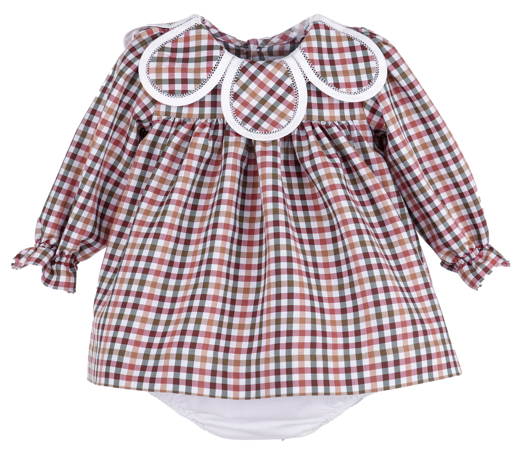 Cider Checks Petal Float Dress