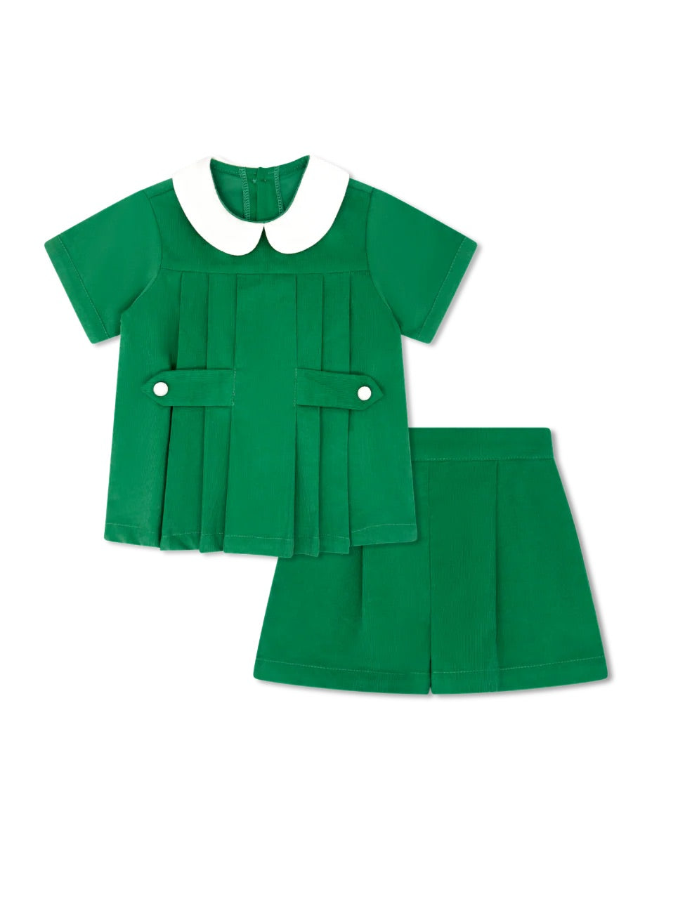Andrew Short Set Garland Green Corduroy