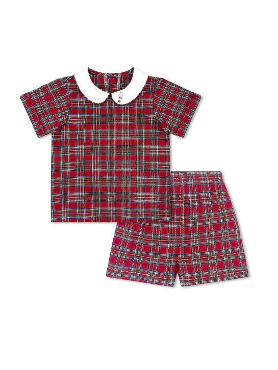 Sibley Short Set Woodstock Plaid Nutcracker