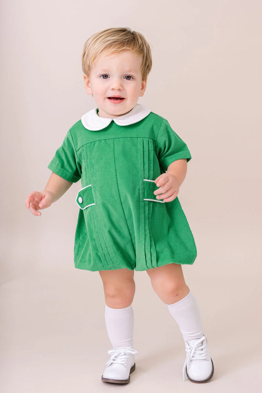 Andrew Bubble Garland Green Corduroy