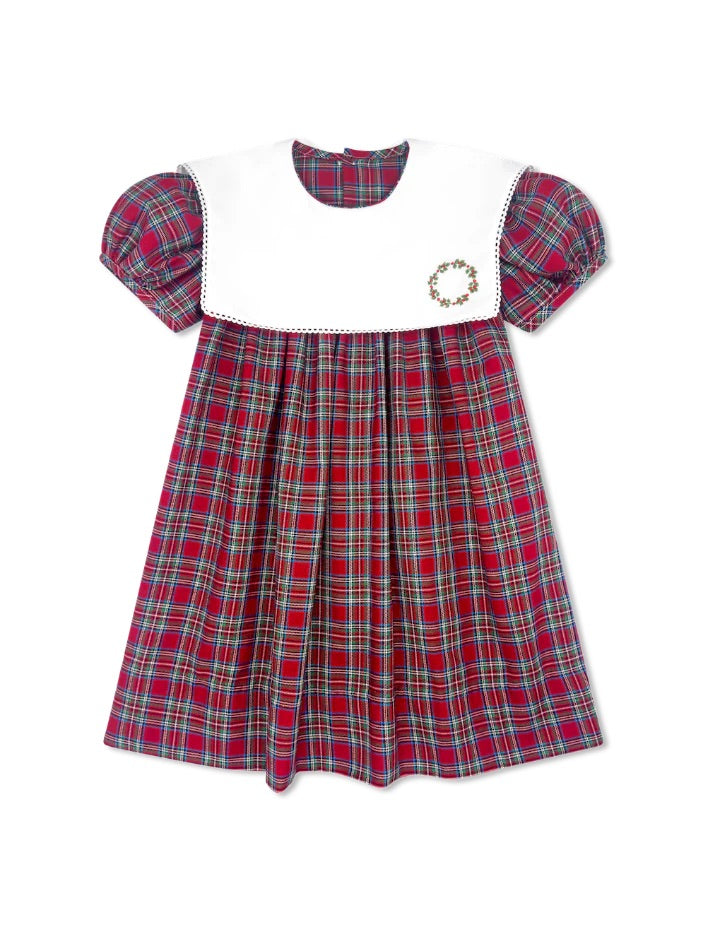 Hope Chest Dress Woodstock Plaid Wreath