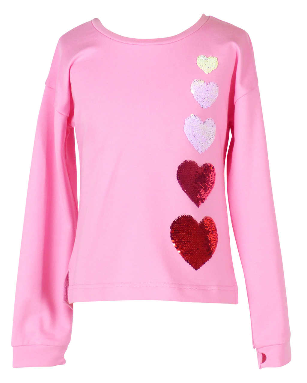 Tabby Top with Sequin Hombre Hearts