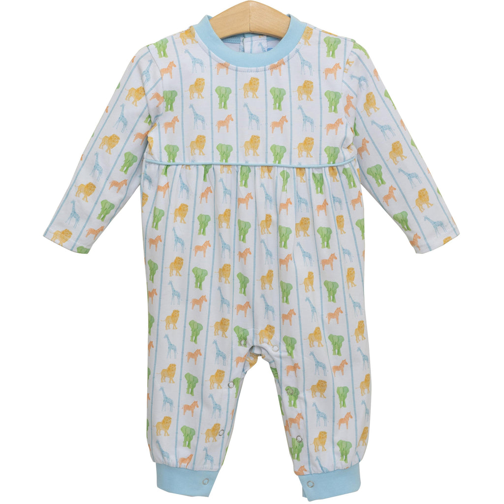 Welcome to the Jungle Romper Blue