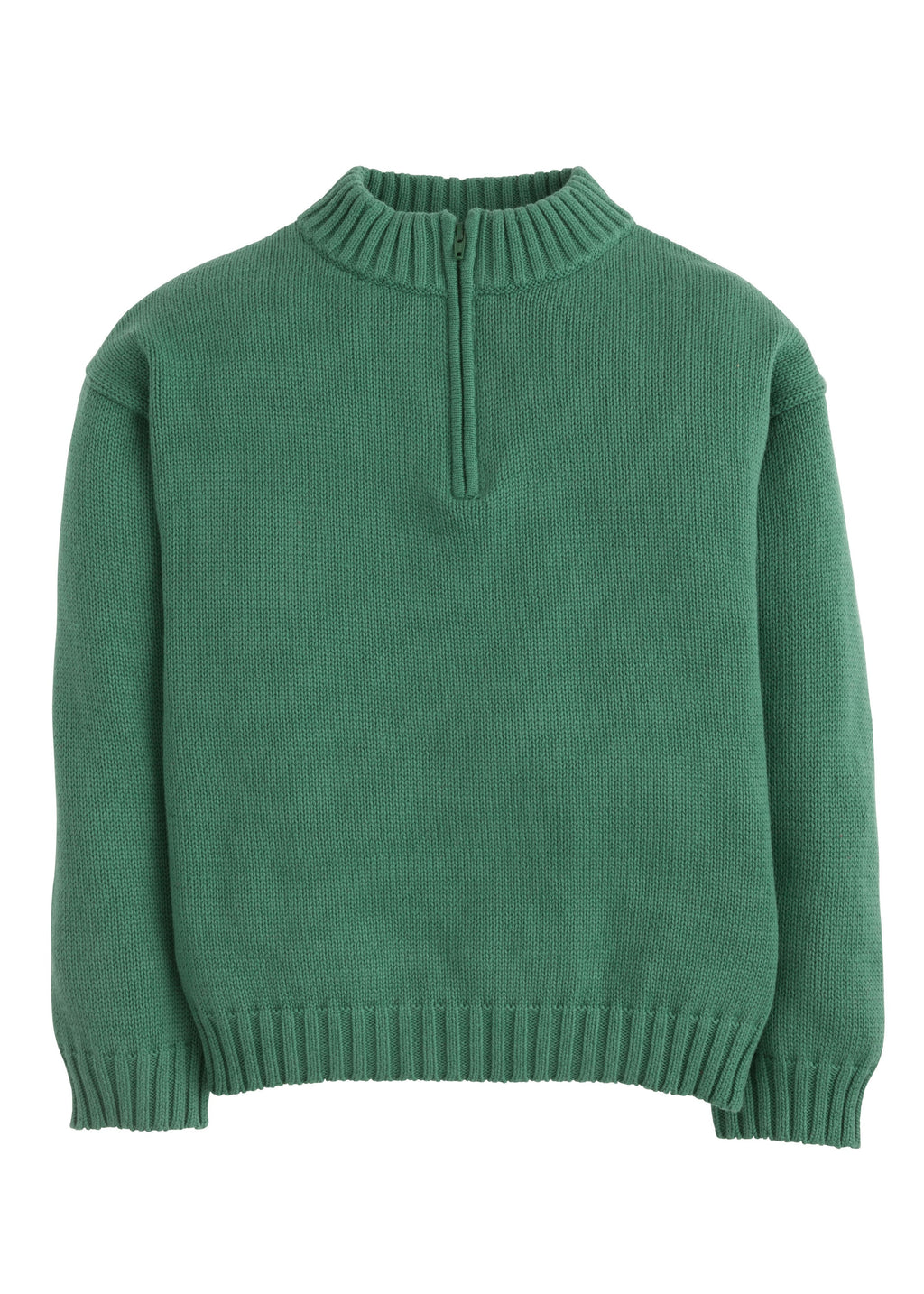 Quarter Zip Sweater - Hunter Green