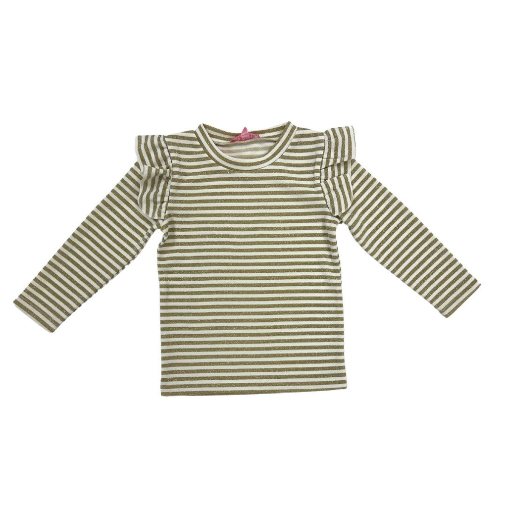 Sadie Top - Gold Stripe