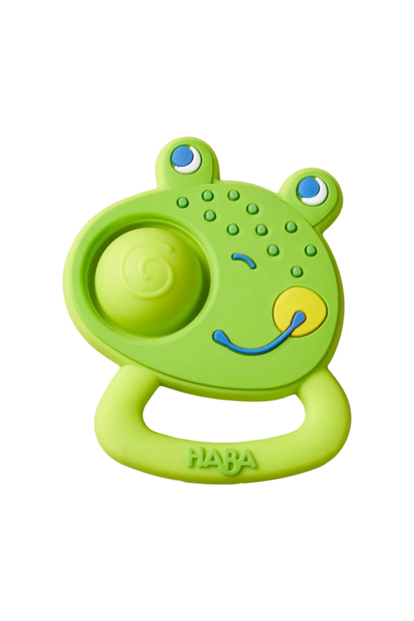 Clutching Frog Popping Silicone Baby Teether