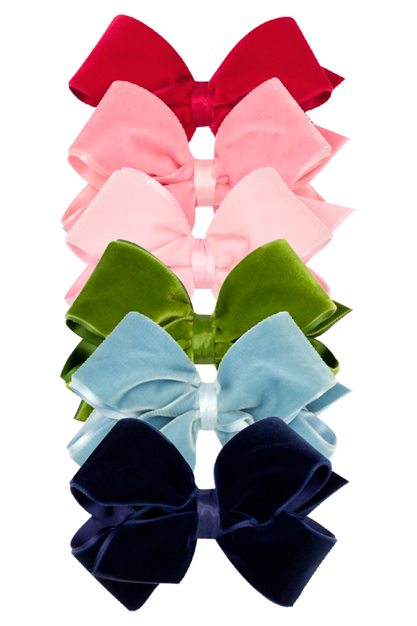 Velvet Hair Bow - Medium