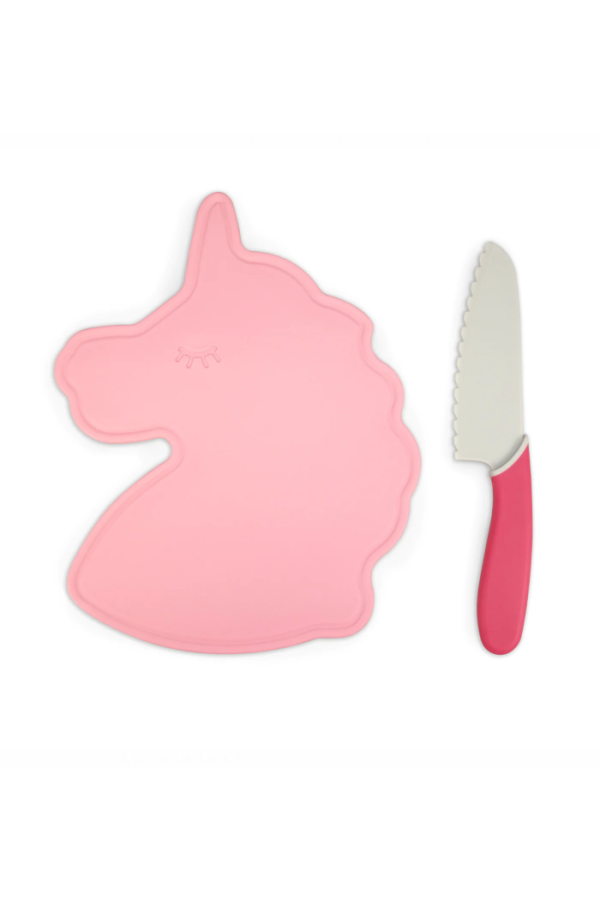 Rainbows and Unicorns Cutting Board and Knife Set