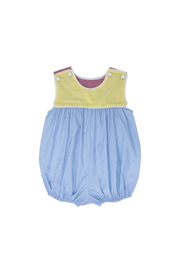 Charming Bubble in Blue Color Block