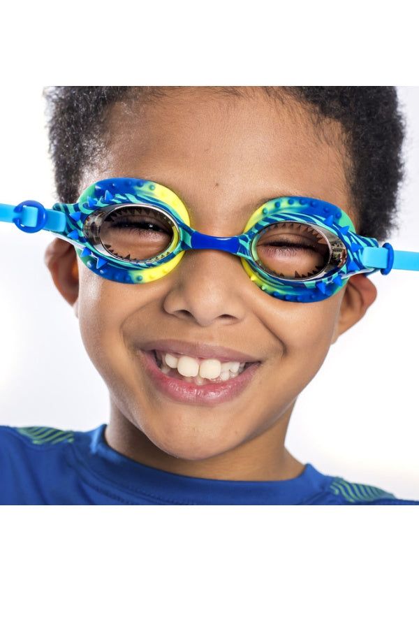Swim Goggles - Prehistoric Dinosaur Print Spike