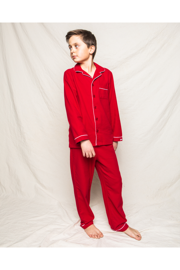 Classic Red Flannel Pajama Set