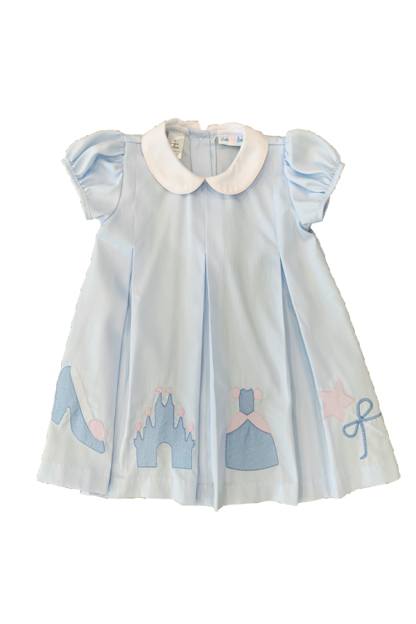 Castle Blue Pleat Dress