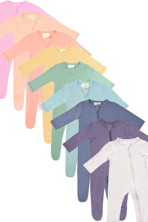 Zippered Footie - Sage