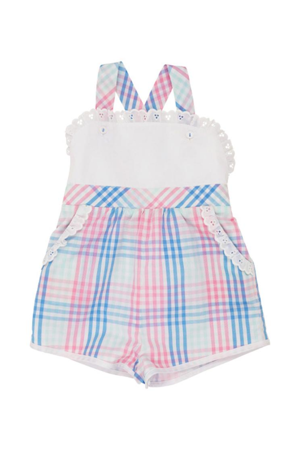 Ruthie Romper Spring Party Plaid