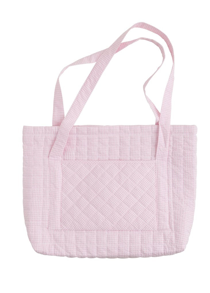 Light Pink Quilted Luggage